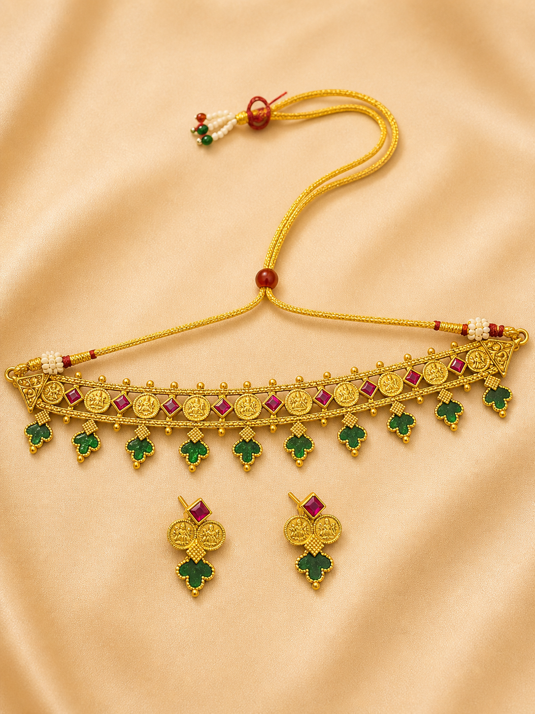 Heritage Coin Charm Choker Set (N15)
