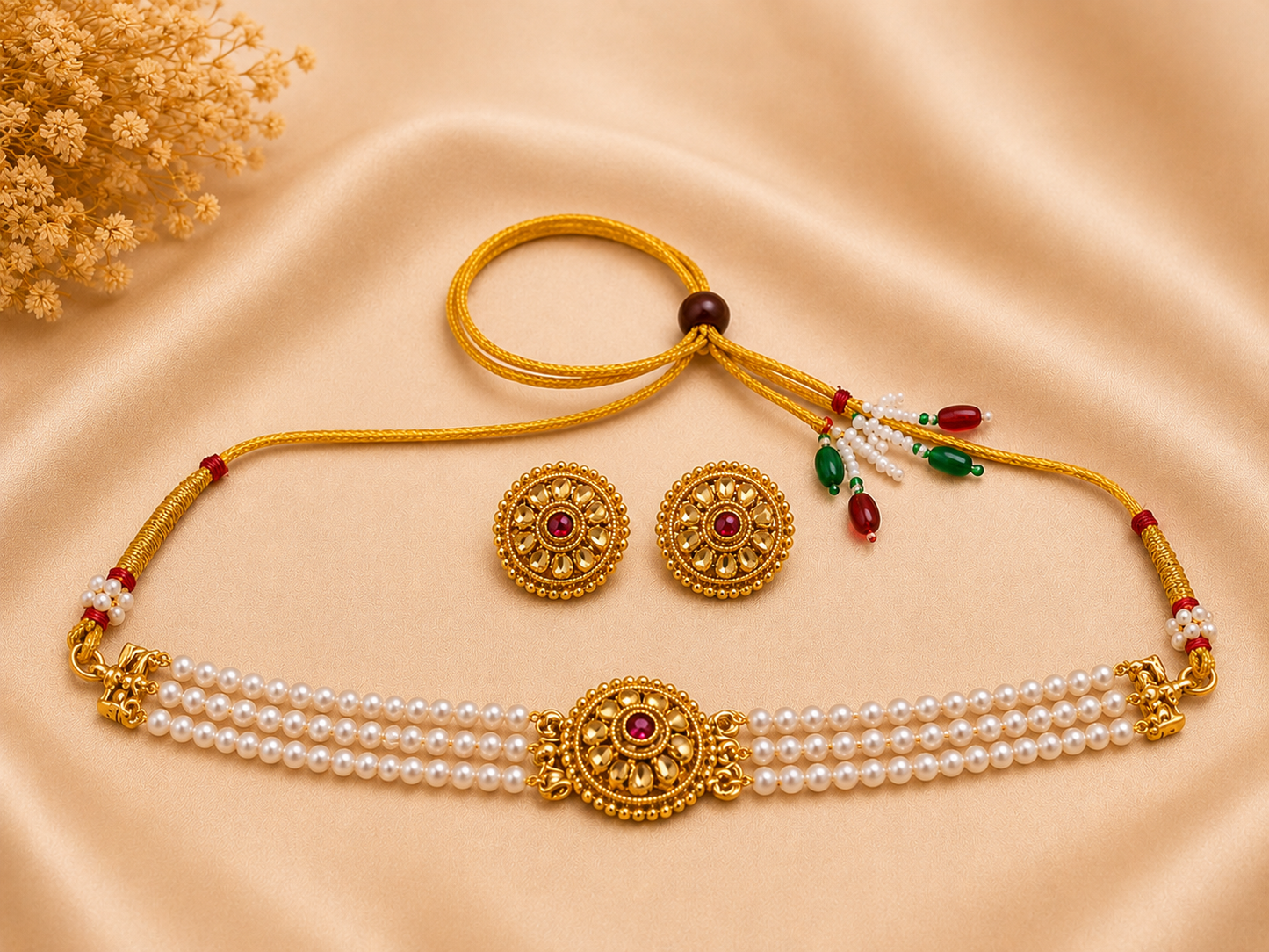 Pearl Radiance Choker Set(N16)