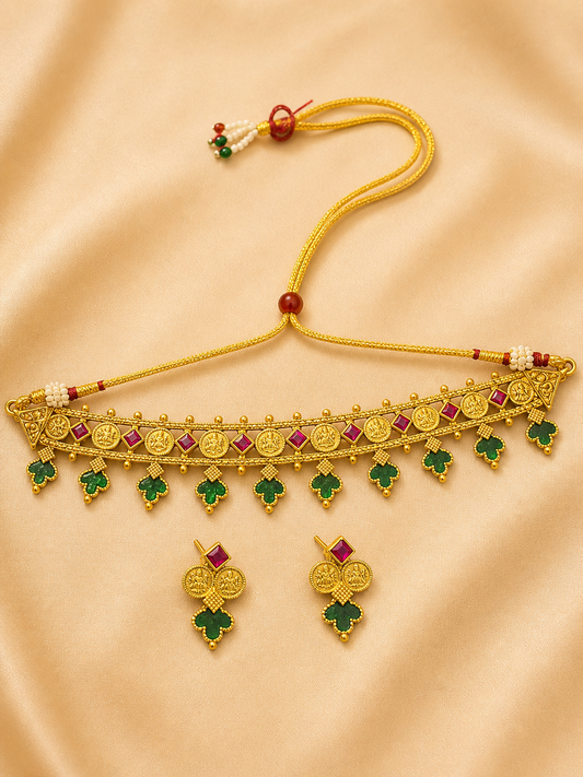 Heritage Coin Charm Choker Set (N15)