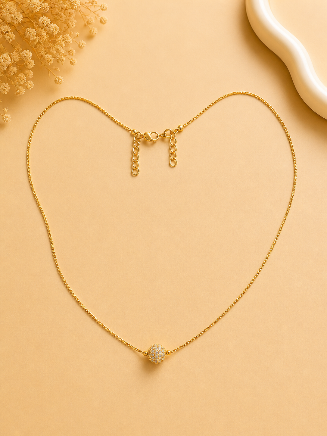 Crystal Ball Pendant Necklace