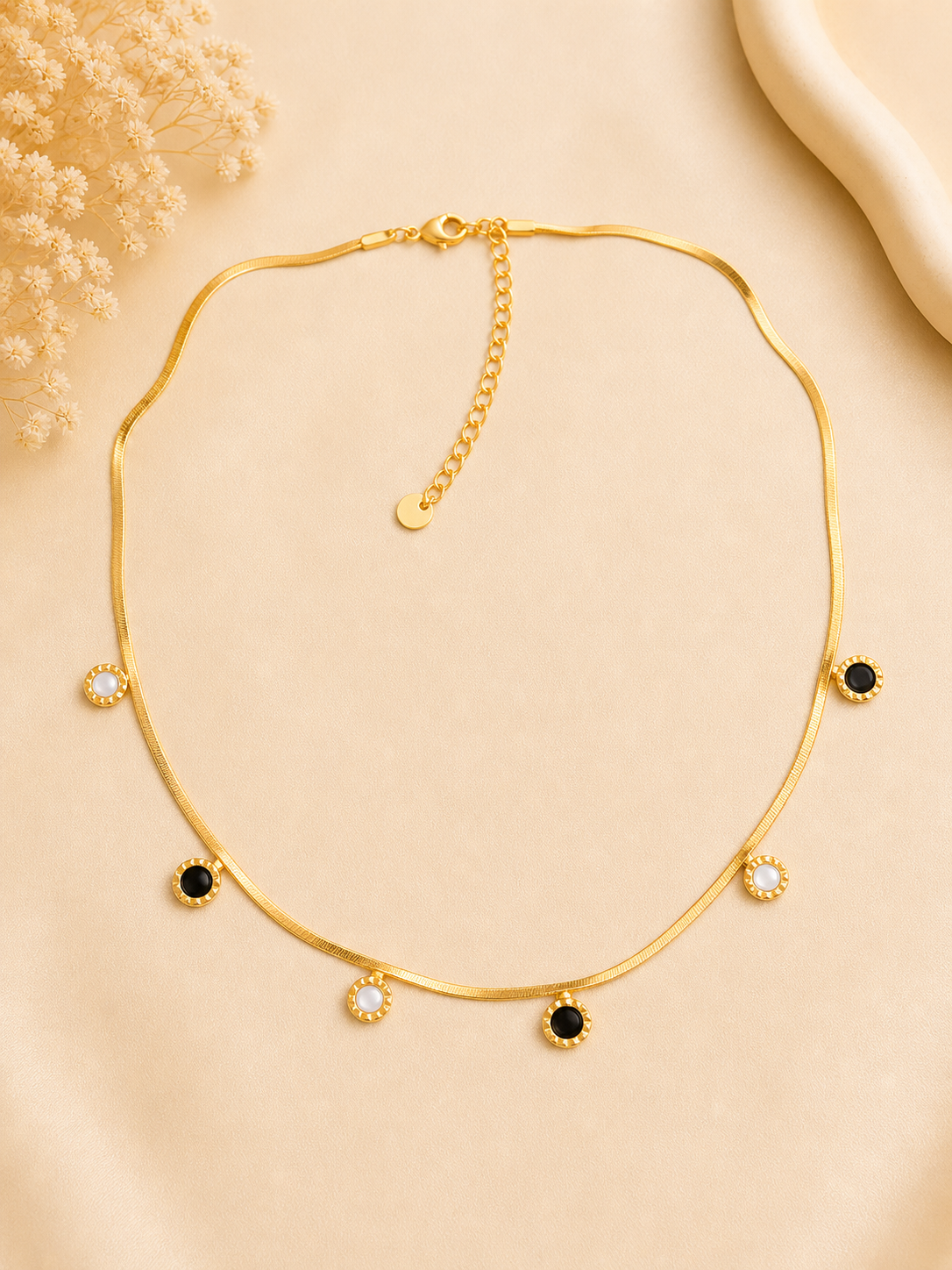 Dual Charm Gold Choker