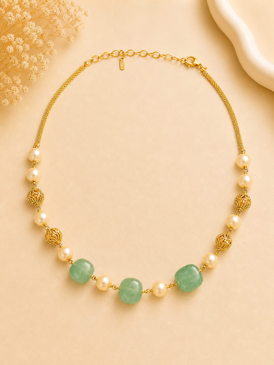 Emerald Pearl Luxe Necklace