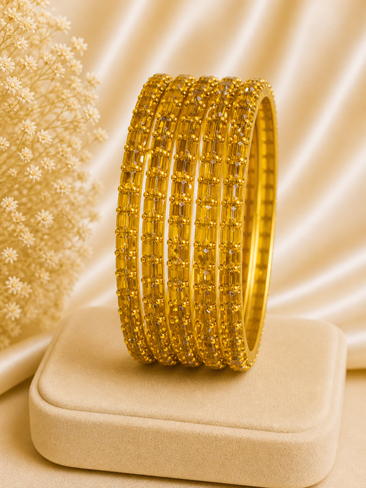 Golden Sparkle Bangle Set