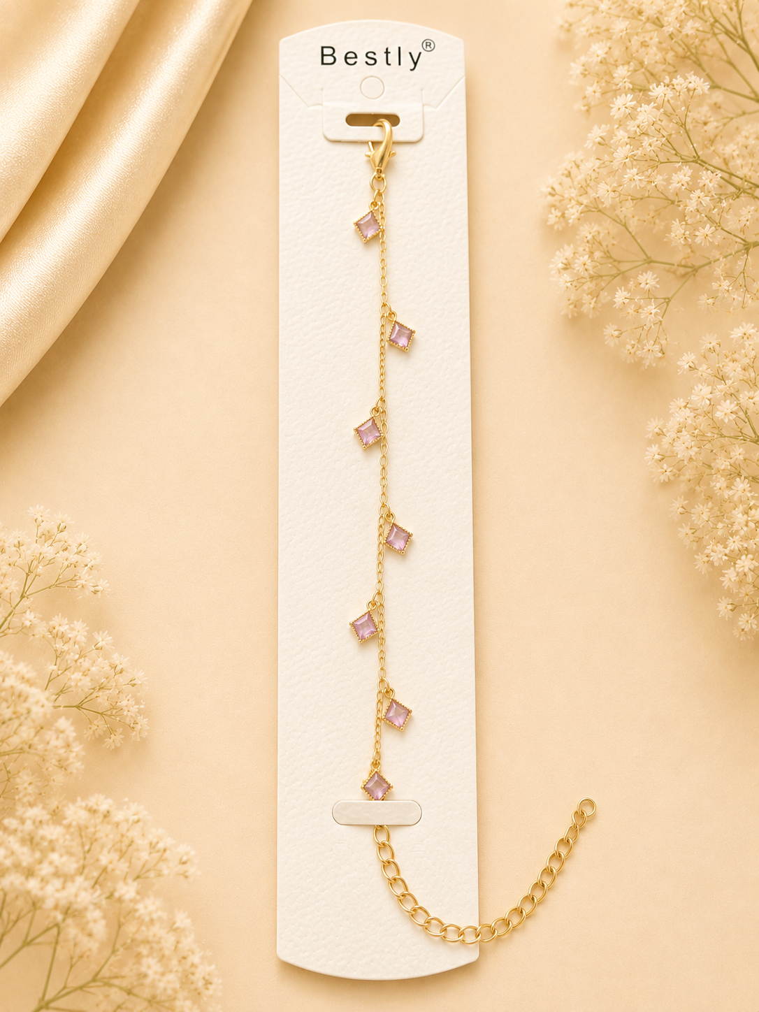 Stone Charm Bracelet